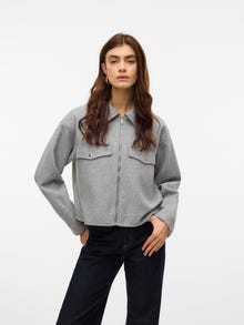 Vero Moda VMFORTUNEFREJ Jacke -Light Grey Melange - 10321977