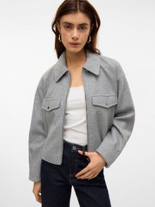 Vero Moda VMFORTUNEFREJ Jacke -Light Grey Melange - 10321977