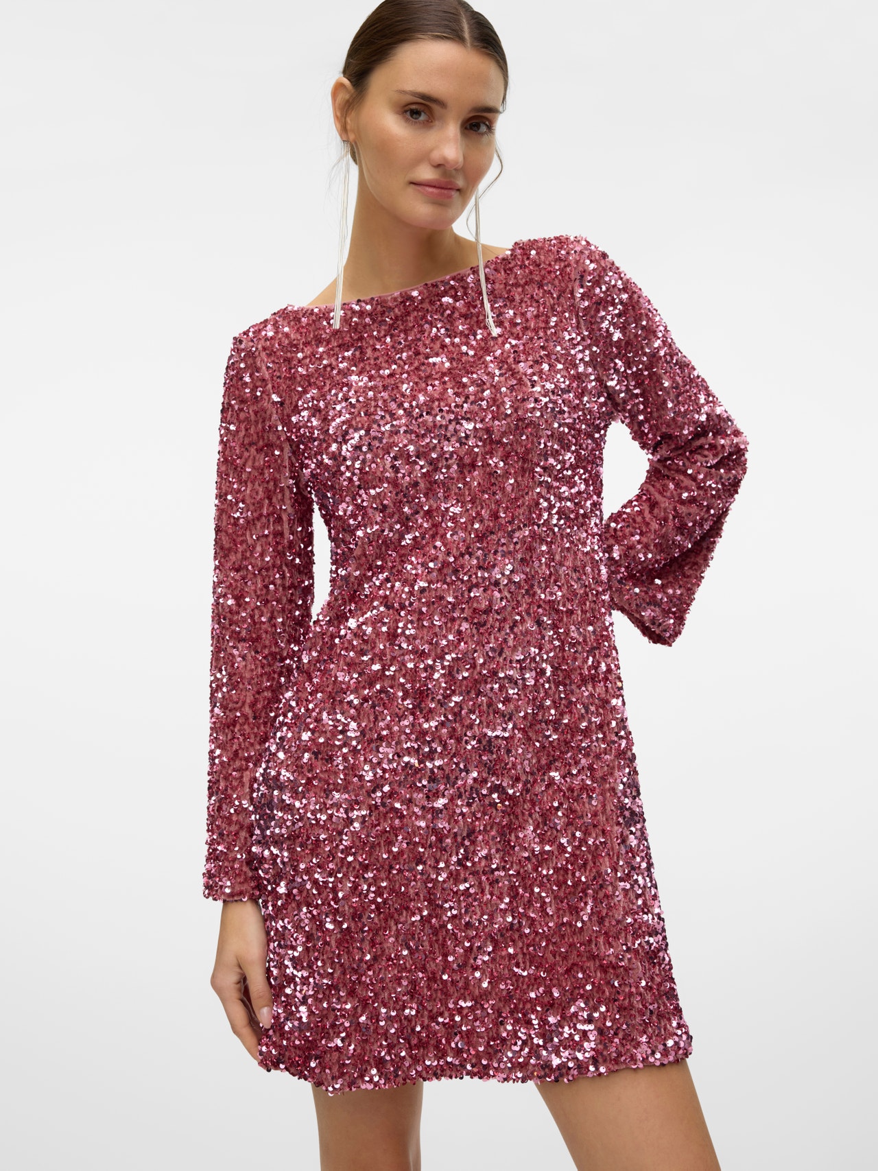 Vero Moda VMLAILA Krótka sukienka -Misty Rose - 10321981