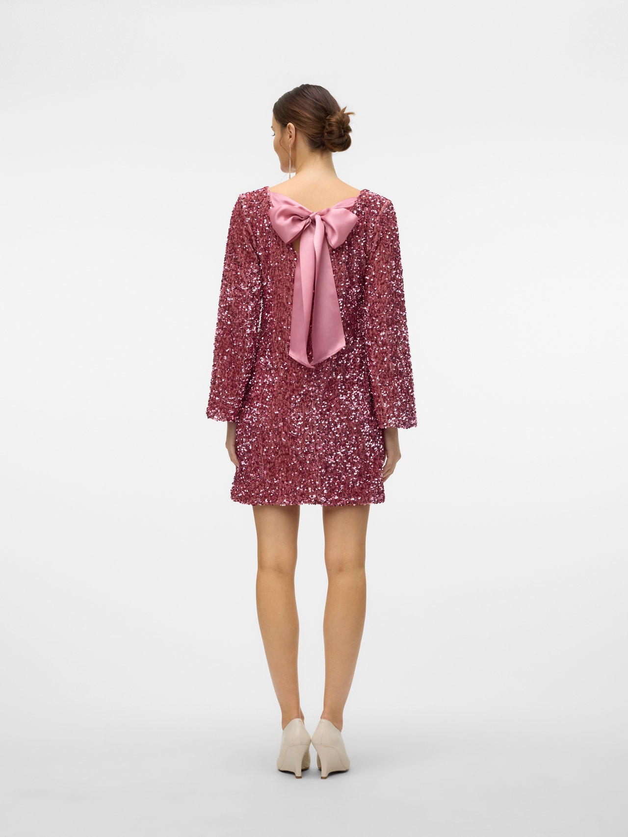 Vero Moda VMLAILA Krótka sukienka -Misty Rose - 10321981