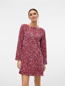 Vero Moda VMLAILA Kort klänning -Misty Rose - 10321981