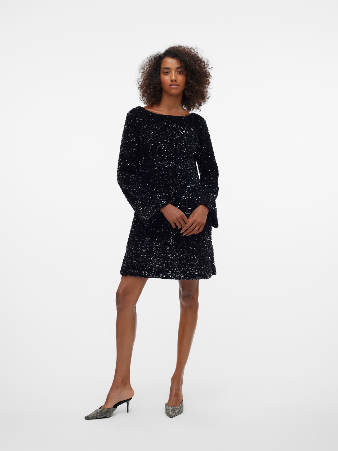 VERO MODA Vmmilla SS Abito Corto Mini Donna Jrs Noos - Eleganza Danese
