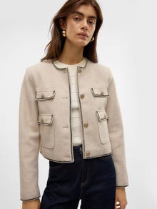 Vero Moda VMFORTUNEBAND Jacket -Oatmeal - 10321985