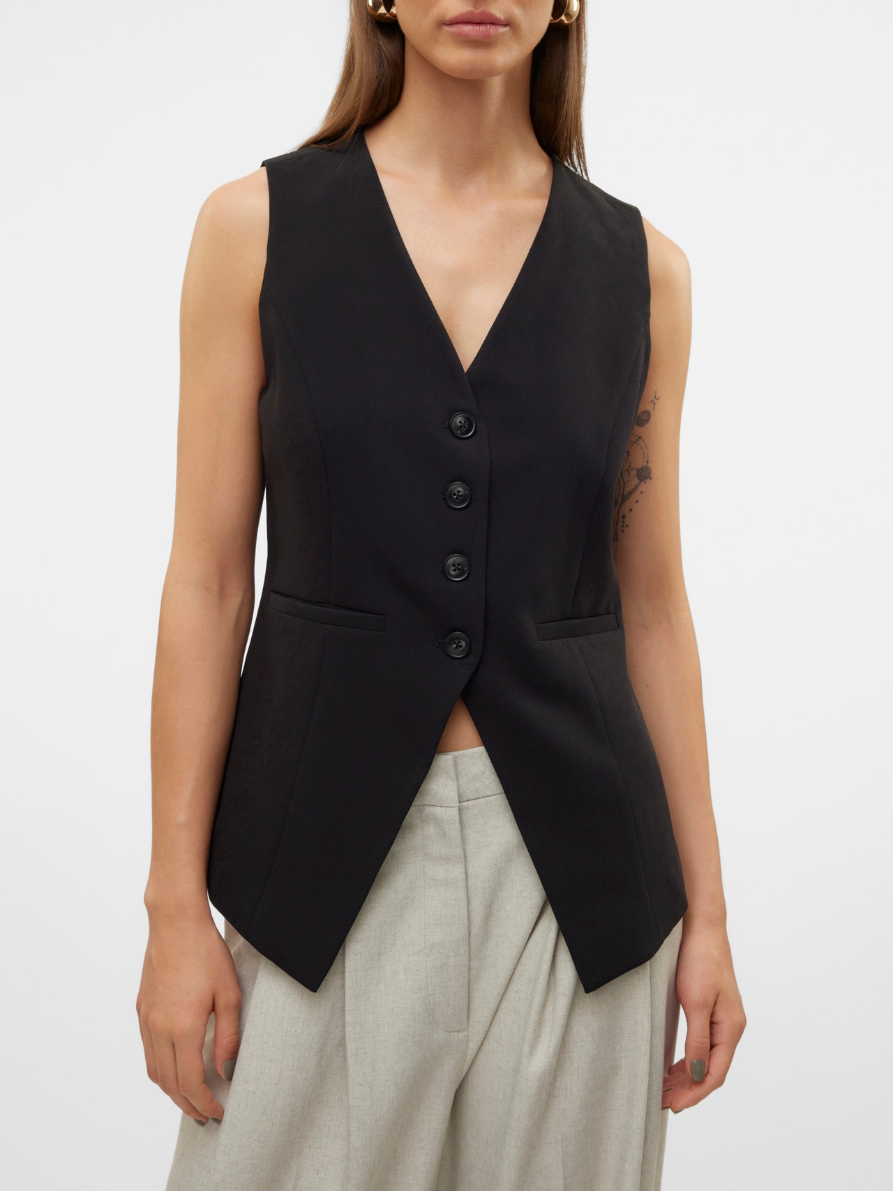 Vero Moda VMOCEANNA Prilagođeni prsluk -Black - 10322040