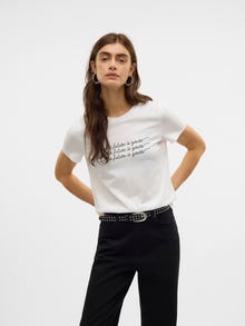Vero Moda VMVIVA T-Shirt -Snow White - 10322077