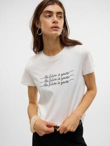 Vero Moda VMVIVA T-Shirt -Snow White - 10322077