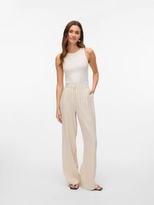 Vero Moda VMMINDY Vita media Pantaloni -Oatmeal - 10322125
