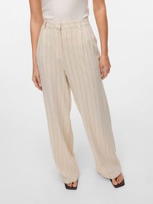 Vero Moda VMMINDY Vita media Pantaloni -Oatmeal - 10322125