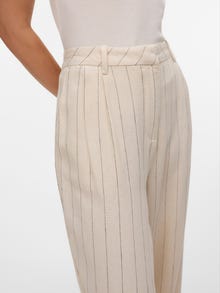 Vero Moda VMMINDY Vita media Pantaloni -Oatmeal - 10322125