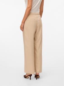Vero Moda VMMINDY Średnia talia Spodnie -Oatmeal - 10322125