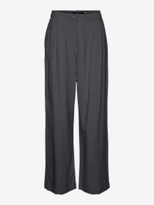 Vero Moda VMMINDY Medelhög midja Byxor -Grey Pinstripe - 10322125