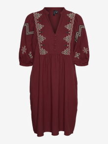 Vero Moda VMCLOE Kurzes Kleid -Fired Brick - 10322163