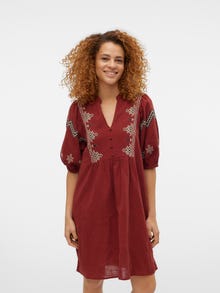 Vero Moda VMCLOE Short dress -Fired Brick - 10322163