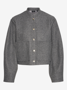 Vero Moda VMFORTUNECAROL Kurtka -Medium Grey Melange - 10322183