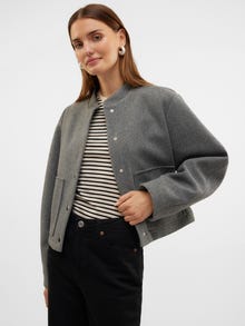 Vero Moda VMFORTUNECAROL Kurtka -Medium Grey Melange - 10322183