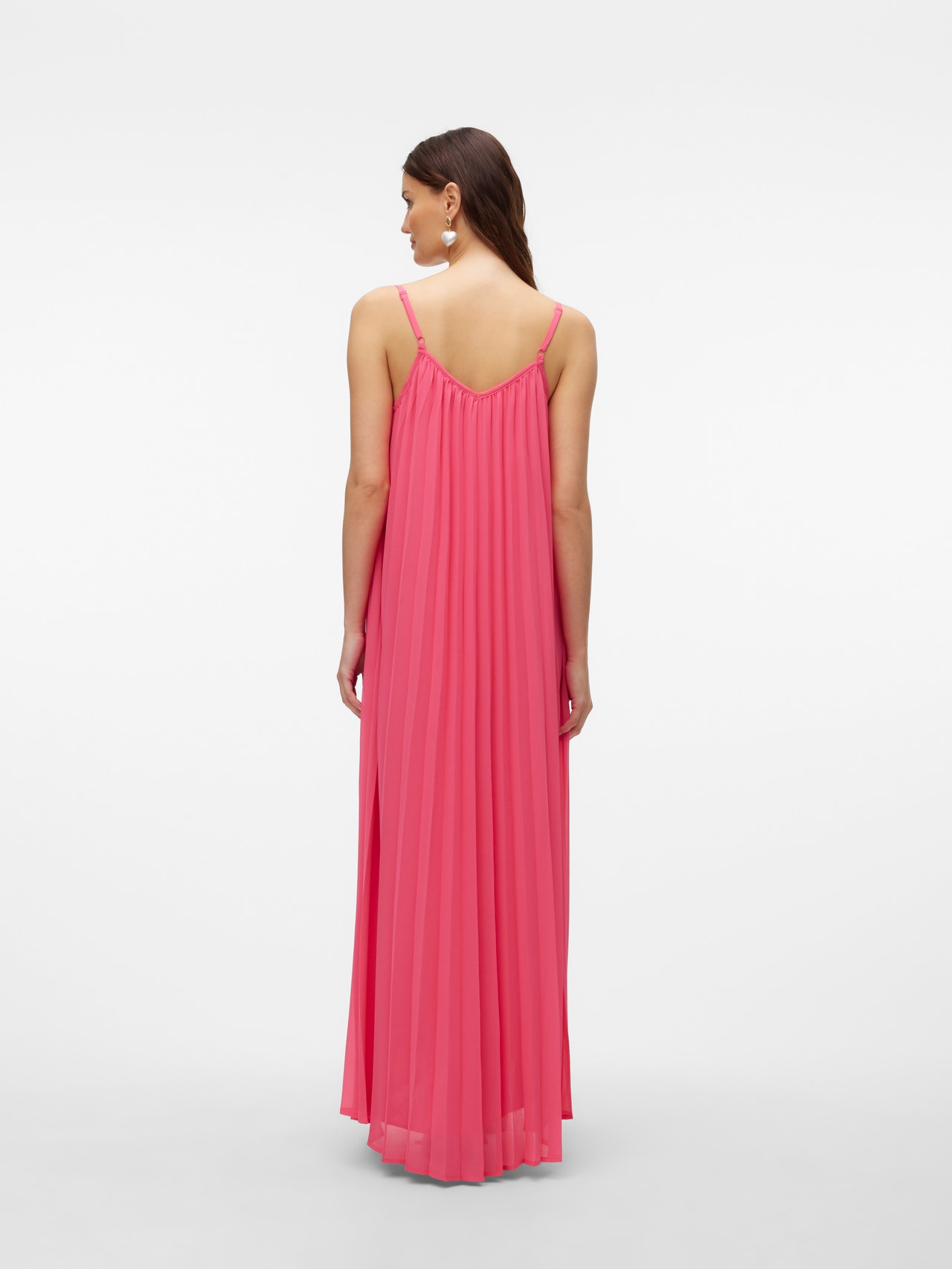 Vero Moda VMBITTEN Langes Kleid -Fandango Pink - 10322238