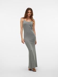 Vero Moda VMSHARON Langes Kleid -Light Grey Melange - 10322285