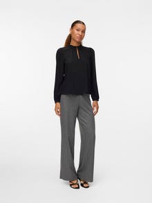 Vero Moda VMBERLIN Vidutinio aukščio juosmuo Kelnės -Medium Grey Melange - 10322357