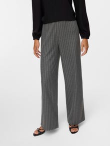 Vero Moda VMBERLIN Vidutinio aukščio juosmuo Kelnės -Medium Grey Melange - 10322357