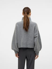Vero Moda VMZELDA Pullover -Medium Grey Melange - 10322365