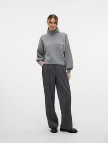 Vero Moda VMZELDA Pullover -Medium Grey Melange - 10322365