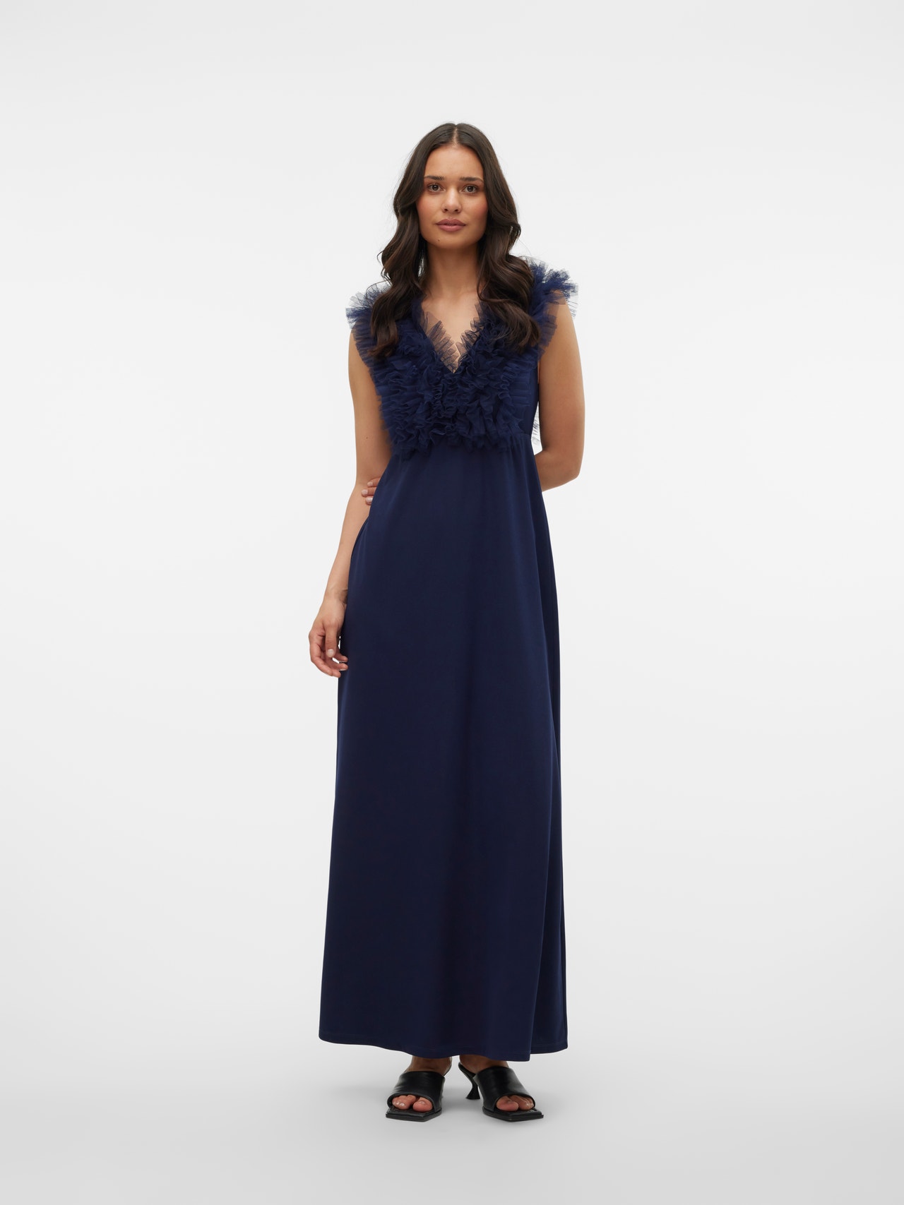 Vero Moda VMFIE Lang kjole -Evening Blue - 10322381