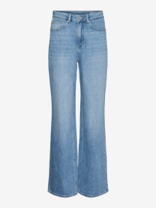 Vero Moda VMTESSA Korkea vyötärö Wide fit Farkut -Medium Blue Denim - 10322460