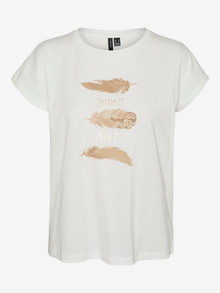 Vero Moda VMJEANI T-skjorte -Snow White - 10322560