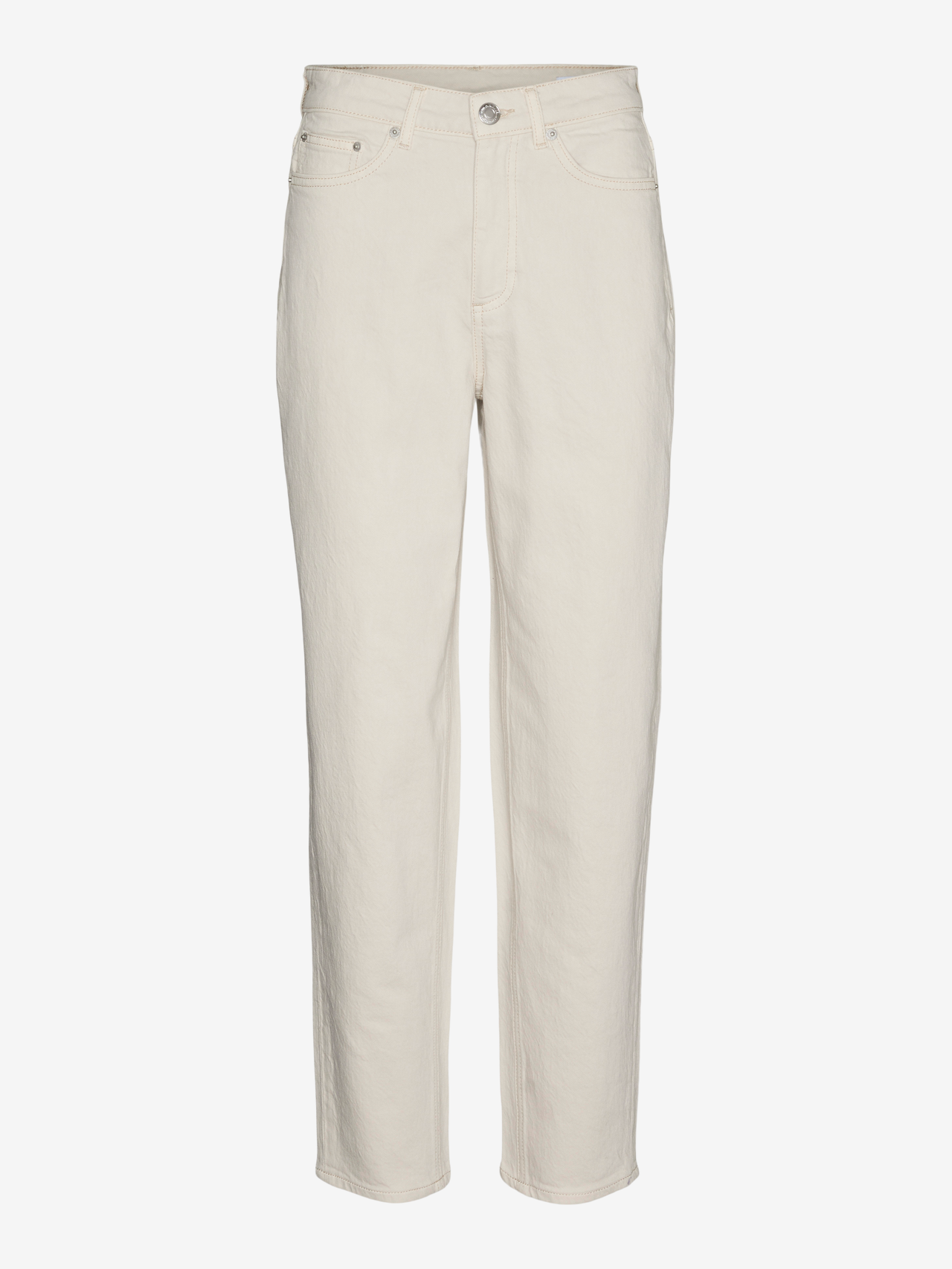 Vero Moda VMTESSA High rise Mom fit Jeans -Ecru - 10322643