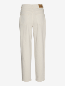Vero Moda VMTESSA High rise Mom fit Jeans -Ecru - 10322643
