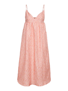 Vero Moda VMCELESTE Long dress -Peach Fuzz - 10322656