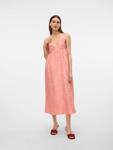Vero Moda VMCELESTE Długa sukienka -Peach Fuzz - 10322656