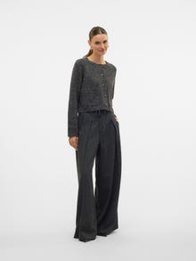 Vero Moda VMOKANNI Cardigan in Maglia -Dark Grey Melange - 10322670