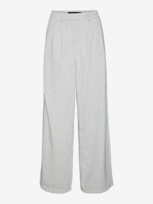 Vero Moda VMSVEA Mid waist Trousers -Light Grey Melange - 10322682