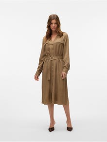 Vero Moda VMVICA Midimekko -Tigers Eye - 10322713