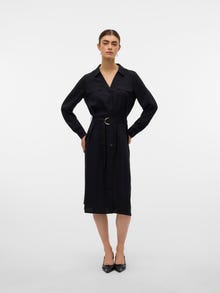 Vero Moda VMVICA Midi dress -Black - 10322713