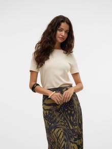 Vero Moda AWOAKLYNN Gestricktes Oberteil -Birch - 10322726