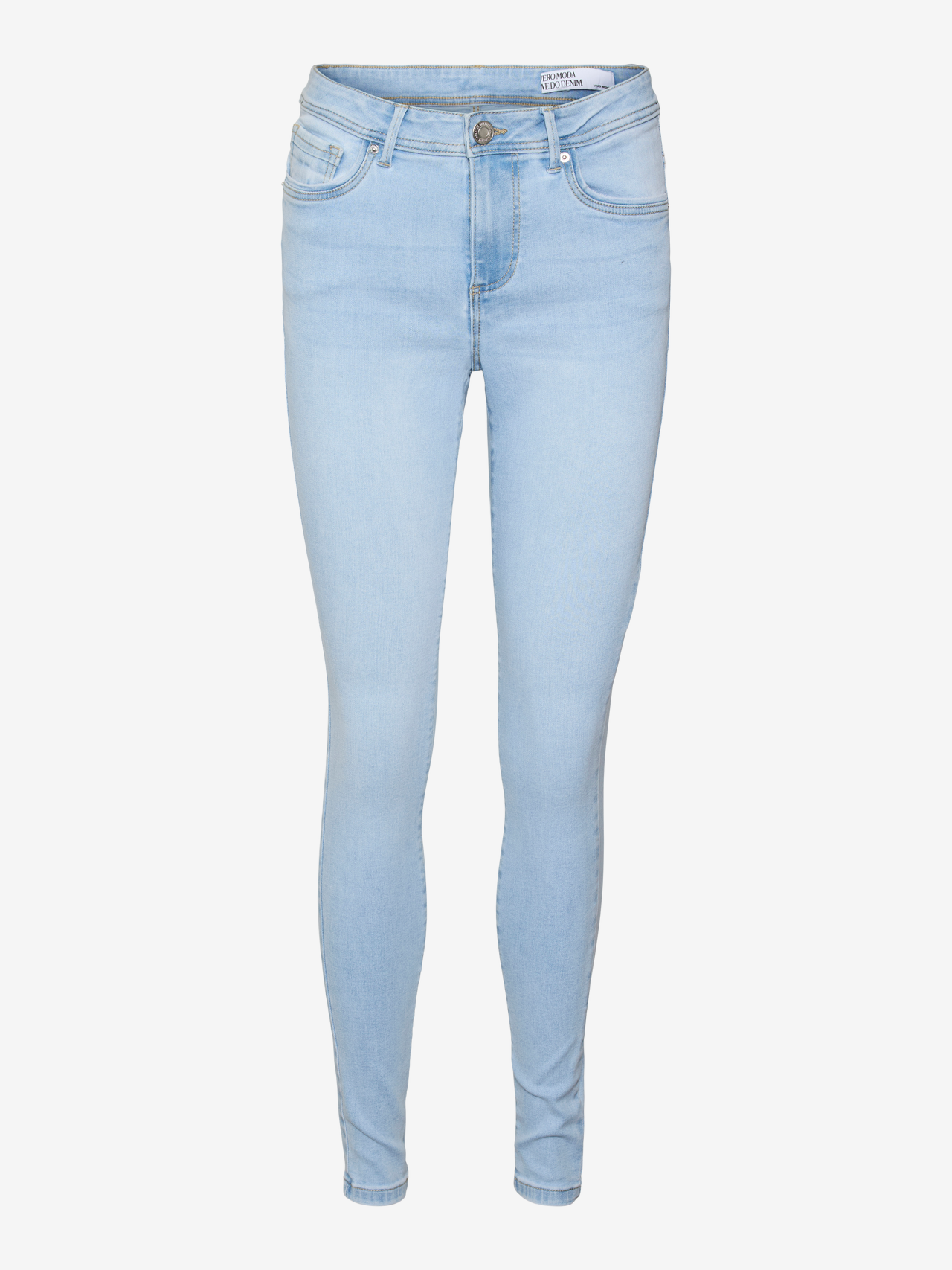 Vero Moda VMTANYA Mid Rise Skinny Fit Jeans -Light Blue Denim - 10322778