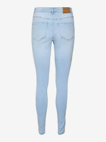 Vero Moda VMTANYA Mid Rise Skinny Fit Jeans -Light Blue Denim - 10322778