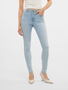 Vero Moda VMTANYA Mid Rise Skinny Fit Jeans -Light Blue Denim - 10322778