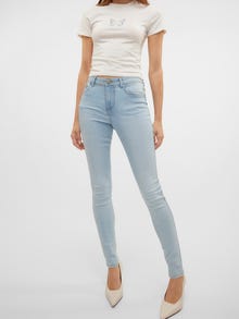Vero Moda VMTANYA Mid Rise Skinny Fit Jeans -Light Blue Denim - 10322778