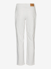 Vero Moda VMKYLA Medelhög midja Rak passform Jeans -Bright White - 10322783