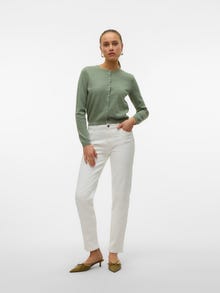 Vero Moda VMKYLA Medelhög midja Rak passform Jeans -Bright White - 10322783
