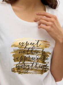 Vero Moda VMVAILEY T-Shirt -Snow White - 10322842