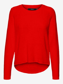 Vero Moda VMNUEVOCHARITY Pullover -Fiery Red - 10322853