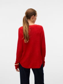 Vero Moda VMNUEVOCHARITY Pullover -Fiery Red - 10322853