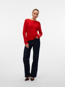 Vero Moda VMNUEVOCHARITY Pullover -Fiery Red - 10322853