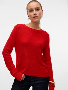 Vero Moda VMNUEVOCHARITY Pullover -Fiery Red - 10322853