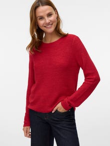 Vero Moda VMNUEVOCHARITY Pullover -Ribbon Red - 10322853