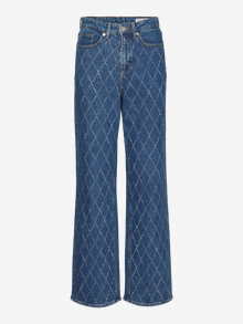 Vero Moda VMTESSA Wysoki stan Szeroki krój Jeans -Medium Blue Denim - 10322858